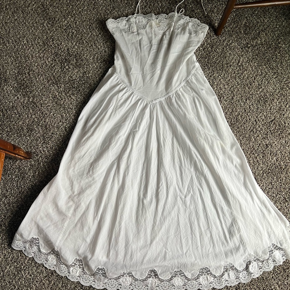 Vintage Victoria's Secret White Lace Dress